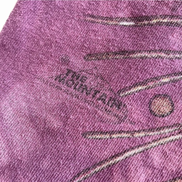 The Mountain Shirt Purple Tie Dye Cat Tee Nature Graphic Shirt 2013 Unisex Large - Picture 3 of 9